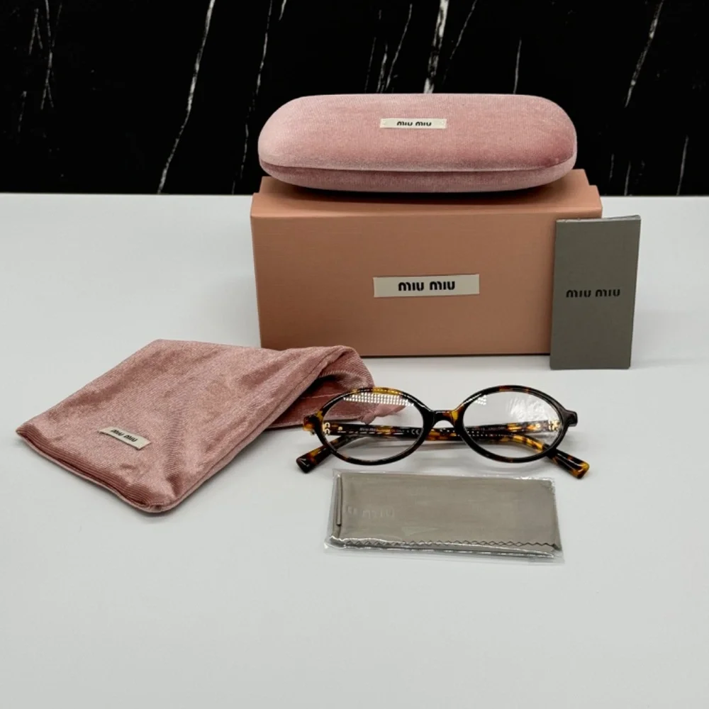 NEW MIU MIU SMU 04ZF VAU08N HAVANA CLEAR MU04ZSF OVAL MU04ZSF WOMEN EYEGLASSES